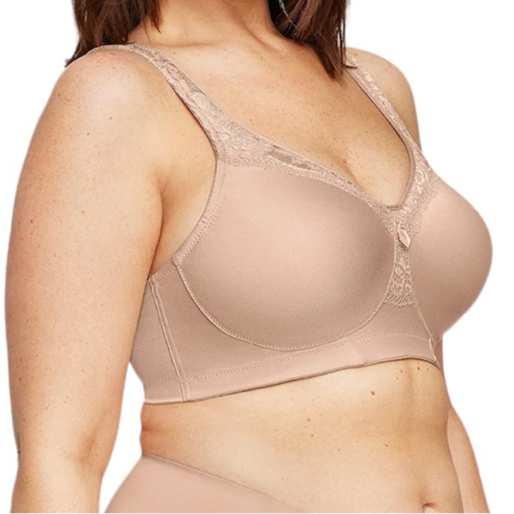 - Glamorise 34G MagicLift Firm Support Tan Seamless Bra! NEW! - Picture 4 of 16